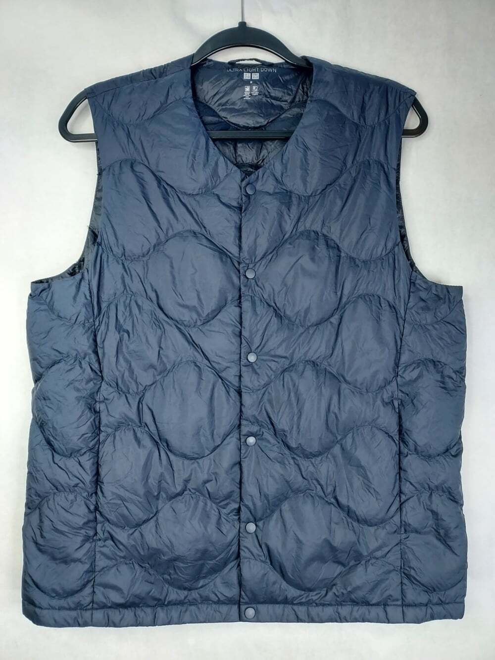 Uniqlo Ultra Light Down Puffer Vest Men M Packable Water Repellent Snap Gorpcore